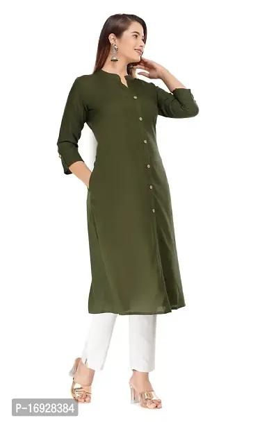 Trendy Women Rayon Casual Kurta-thumb4