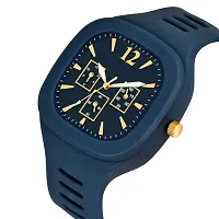 hala -(LED-MILLER-BLUE-SQUARE)  Analog Watch - For Boys  Girls A Digital Electronic LED And An Analog Watch-thumb3