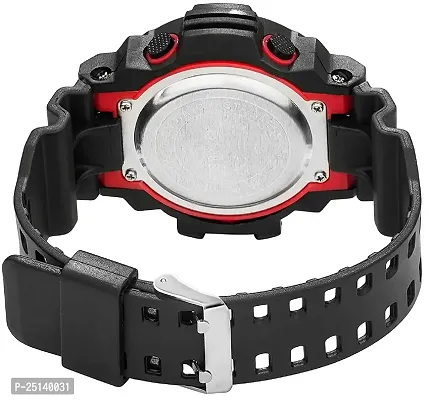 hala - ((Combo) M2 SSA RED) Multi-Function Stylish Sports PU Strap Amazing Look Cool Style Digital Watch - For Boys VKRDGC810-thumb3