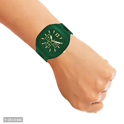 hala - (M2 Green Miller) Best Quality New Design Analog Watch - For Boys  Girls 816 Miller Square Dial Analog Watch-thumb5