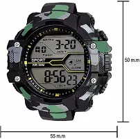 hala - (M2 Military Black)  Latest Premium Fashion Digital Watch - For Boys  Girls M2 818 Military Sports Black Digital Warch-thumb2