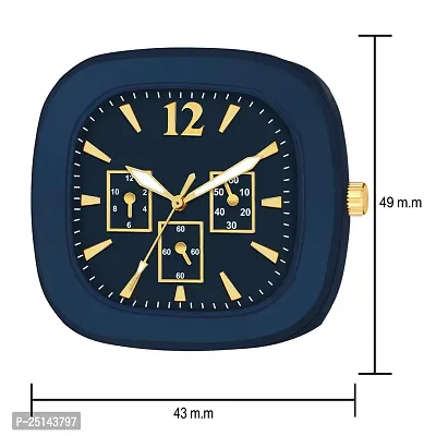hala - (Yellow + Blue) Miller - Combo of 2  Watch Special Summer Collection Square Dial with Silicone Strap Analog Watch - For Men-thumb5