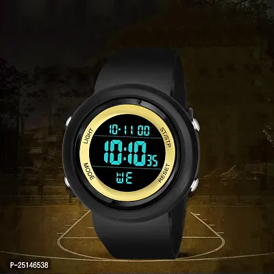 hala - (GOLD-BEN-2022) Digital Watch - For Men HL-2022 New Trending Full Gold Ring Waterproof Gym Fitness Freek-thumb0