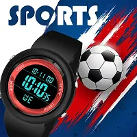 hala - (RED-BEN-2022)  Digital Watch - For Men HL-2022 New Trending Full Red Ring Waterproof Gym Fitness Freek-thumb2