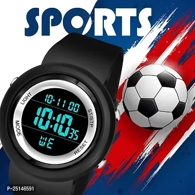 hala - (SILVER-BEN-2022)  Digital Watch - For Men HL-2022 New Trending Full Silver Ring Waterproof Gym Fitness Freek-thumb3