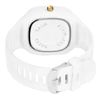 hala - (WHITE-MILLER-HL)   An Analog Watch Analog Watch - For Boys  Girls Square White Dial-thumb1