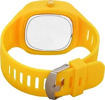 hala - (YELLOW-MILLER-HL)   An Analog Watch Analog Watch - For Boys  Girls Square Yellow Dial-thumb4