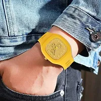 hala - (YELLOW-MILLER-HL)   An Analog Watch Analog Watch - For Boys  Girls Square Yellow Dial-thumb2