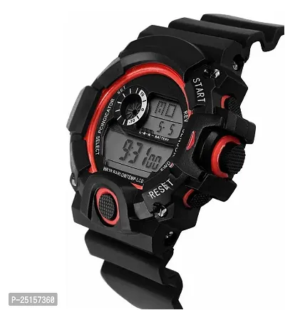 hala - (HALA-SSA-RED)  Digital Watch - For Men NEW GENERATION RED DIAL BLACK STRAP WATCHES-thumb4