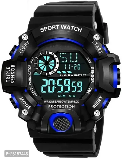 hala - (HALA-BLUE-SSA)  Digital Watch - For Men NEW GENERATION BLUE DIAL BLACK STRAP WATCHES