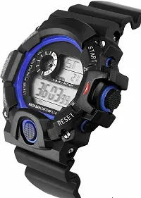 hala - (HALA-BLUE-SSA)  Digital Watch - For Men NEW GENERATION BLUE DIAL BLACK STRAP WATCHES-thumb2