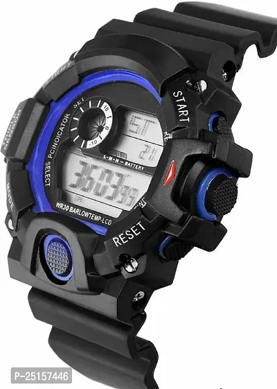 hala - (HALA-BLUE-SSA)  Digital Watch - For Men NEW GENERATION BLUE DIAL BLACK STRAP WATCHES-thumb3