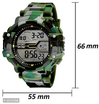Hala - (ARMY-GREEN-SINGLE) FL-1017 Indian Army Green Digital Watch - For Boys  Men - Buy Digital Watches Online-thumb3