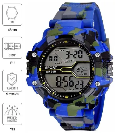 Zest4Kids- Multi-Functional Strap Waterproof Digital Sports Watch for Men's Kids Boys