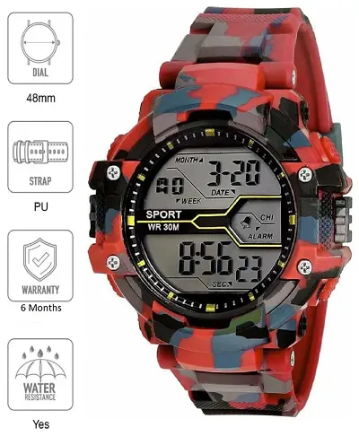 Zest4Kids- Multi-Functional Strap Waterproof Digital Sports Watch for Men's Kids Boys