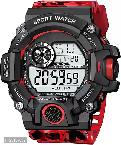 hala - (RED G-90-NO BAND) - A Digital Watch With Shockproof Multi-Functional Automatic Red Color Army Strap Waterproof Digital Sports Watch for Men  Boys-thumb0