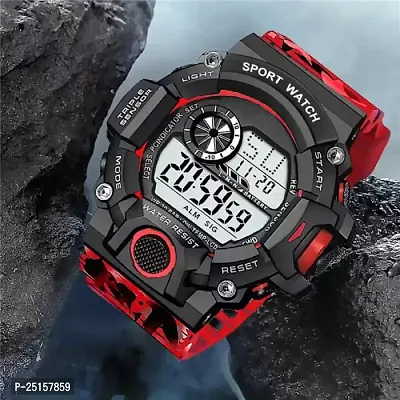 hala - (RED G-90-NO BAND) - A Digital Watch With Shockproof Multi-Functional Automatic Red Color Army Strap Waterproof Digital Sports Watch for Men  Boys-thumb3