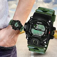 hala - (GREEN G-90-NO BAND) - A Digital Watch With Shockproof Multi-Functional Automatic Green Color Army Strap Waterproof Digital Sports Watch for Men  Boys-thumb3