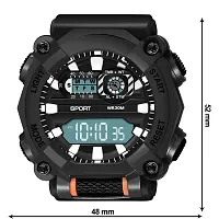 hala - (1040-Black) Stylish Sports Amazing Look Cool Style - HL-1040-Black Atteractive Sports Designer Multi Function Digital Watch - For Men  Boys-thumb4