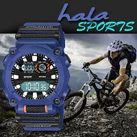 hala - (1040-Blue) Stylish Sports Amazing Look Cool Style - HL-1040-Blue Atteractive Sports Designer Multi Function Digital Watch - For Men  Boys-thumb4