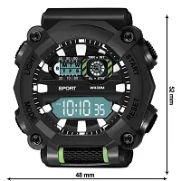 hala - (1040-Green) Stylish Sports Amazing Look Cool Style - HL-1040-Green Atteractive Sports Designer Multi Function Digital Watch - For Men  Boys-thumb3