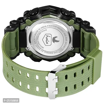 hala - (1040-Green) Stylish Sports Amazing Look Cool Style - HL-1040-Green Atteractive Sports Designer Multi Function Digital Watch - For Men  Boys-thumb5