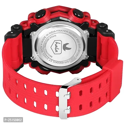 hala - (1040-Red) Stylish Sports Amazing Look Cool Style - HL-1040-Red Atteractive Sports Designer Multi Function Digital Watch - For Men  Boys-thumb2