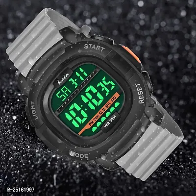 hala - (1050-Grey)  Latest Sports Trending Fashionable Digital Watch - For Men HL-1050-Lightweight Sports-thumb4