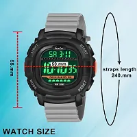 hala - (1050-Grey)  Latest Sports Trending Fashionable Digital Watch - For Men HL-1050-Lightweight Sports-thumb2