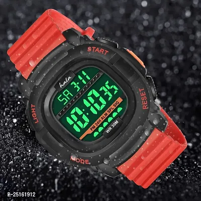 hala - (1050-Red)  Latest Sports Trending Fashionable Digital Watch - For Men HL-1050-Lightweight Sports-thumb4