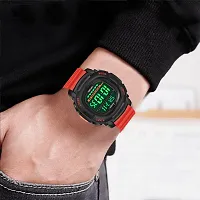 hala - (1050-Red)  Latest Sports Trending Fashionable Digital Watch - For Men HL-1050-Lightweight Sports-thumb1