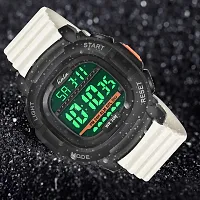 hala - (1050-White)  Latest Sports Trending Fashionable Digital Watch - For Men HL-1050-Lightweight Sports-thumb3