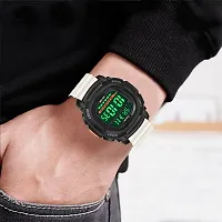 hala - (1050-White)  Latest Sports Trending Fashionable Digital Watch - For Men HL-1050-Lightweight Sports-thumb4