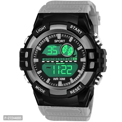 Multi Function Working Premium Quality LED Light For Mens  Boys Digital Watch Digital Watch - For Men HL-1060-Grey Sports Water Resistant Mens Watch