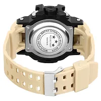 Multi Function Working Premium Quality LED Light For Mens  Boys Digital Watch Digital Watch - For Men HL-1061-Beige Sports Water Resistant Mens Watch-thumb2