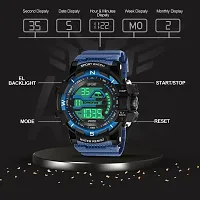 Multi Function Working Premium Quality LED Light For Mens  Boys Digital Watch Digital Watch - For Men HL-1061-Blue Sports Water Resistant Mens Watch-thumb3