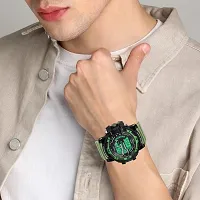 Multi Function Working Premium Quality LED Light For Mens  Boys Digital Watch Digital Watch - For Men HL-1061-Green Sports Water Resistant Mens Watch-thumb4