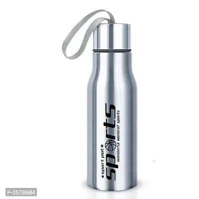 LUXURIA Brand - School Water Bottle Pure Stainless Steel Multicolor 500 ML Bottle (Pack of 1)