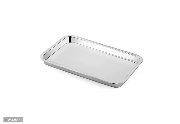 JONTY LUXURIA Stainless Steel DEEP Tray Square PURPORSE for Cake Sweet Pastry Muffins Camping, Events  Every Day Use Kitchenware in Various Sizes-thumb2