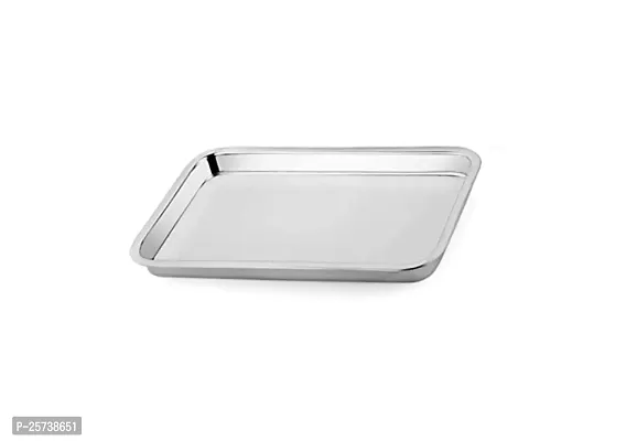 JONTY LUXURIA Stainless Steel DEEP Tray Square PURPORSE for Cake Sweet Pastry Muffins Camping, Events  Every Day Use Kitchenware in Various Sizes-thumb3
