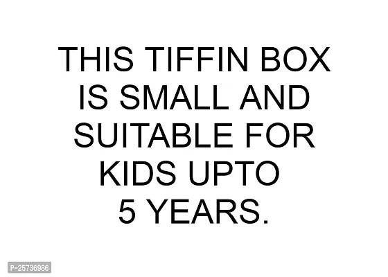 LUXURIA Brand - Cartoon Shape Tiffin/Snacks/Lunch Box for Kids Below 5 Years (Wall Clock Shape Tiffin Box)-thumb3