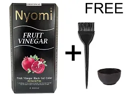 Nyomi Fruit Extracts Semi Permanent Hair Dye With Free Hair Color Brush and Bowl- 500ml (Pack of 2) (Fruit)-thumb4