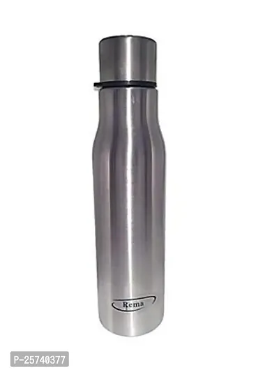 Rema - Water Bottle Stainless Steel - Sports 750ml - Pure Steel Bottle For School Kids, Men  Women (750ml)-thumb5