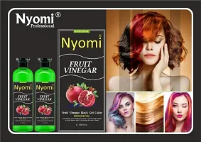 Nyomi Fruit Extracts Semi Permanent Hair Dye With Free Hair Color Brush and Bowl- 500ml (Pack of 2) (Fruit)-thumb3