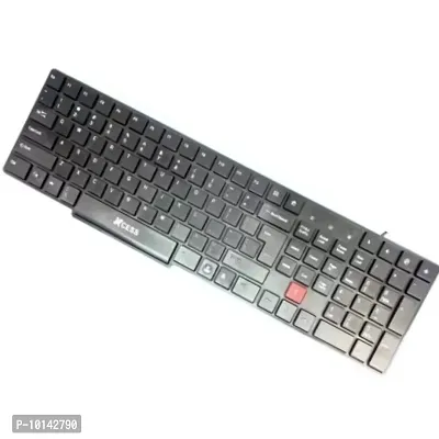 Xcess XK 303 U Wired USB Multi-device Keyboard  (BLACK)-thumb0