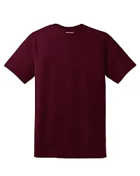 PUSHANKA Kissing Burns 6.4 Calories Printed Casual Regular Fit Half Sleeve T-Shirt for Men (Maroon, XXL)-thumb2