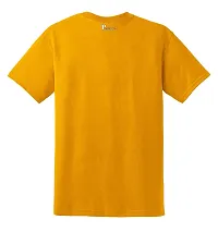 PUSHANKA Men's Cotton Regular Fit Round Neck Blue Beardo Printed T-Shirts - (Mustard Yellow, S)-thumb2