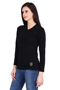 Women's Regular Length Solid Cotton Top-thumb2