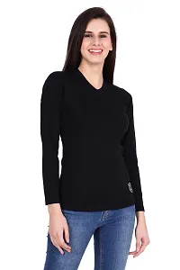 Women's Regular Length Solid Cotton Top-thumb3