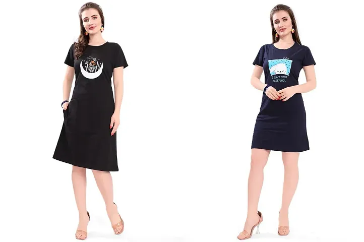 Stylish Nightdress For Women Pack Of 2